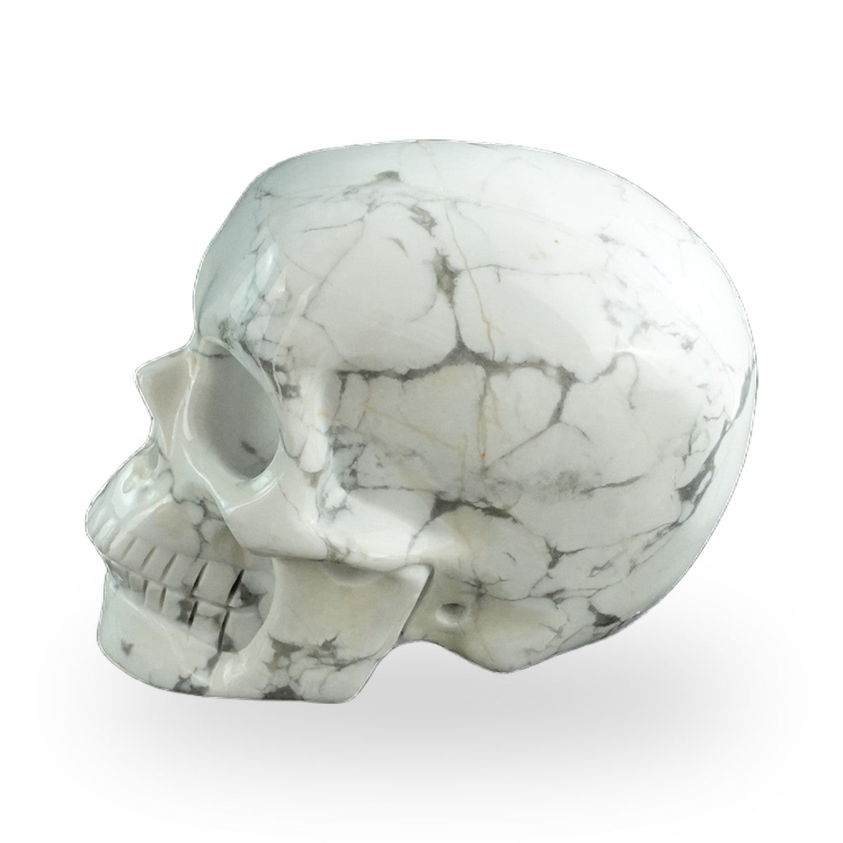 Howlite crystal skull 3" SKH30HL20 photo 6