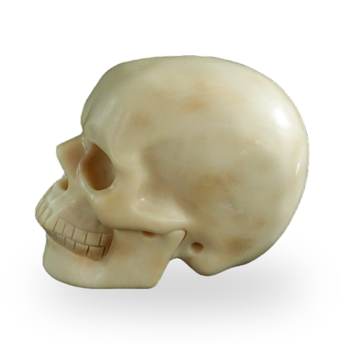 Ivory Jade crystal skull 3" SKH30IJ01 view 6