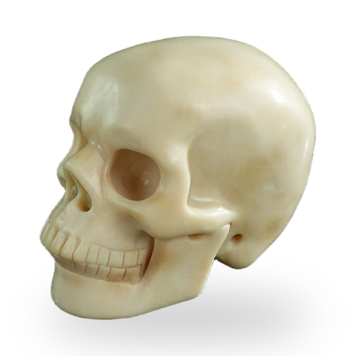 Ivory Jade crystal skull 3" SKH30IJ01 view 7