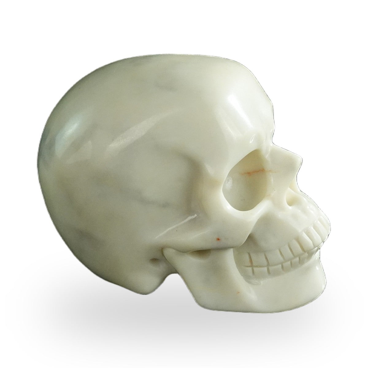 Ivory Jade crystal skull 3" SKH30IJ03 photo 4