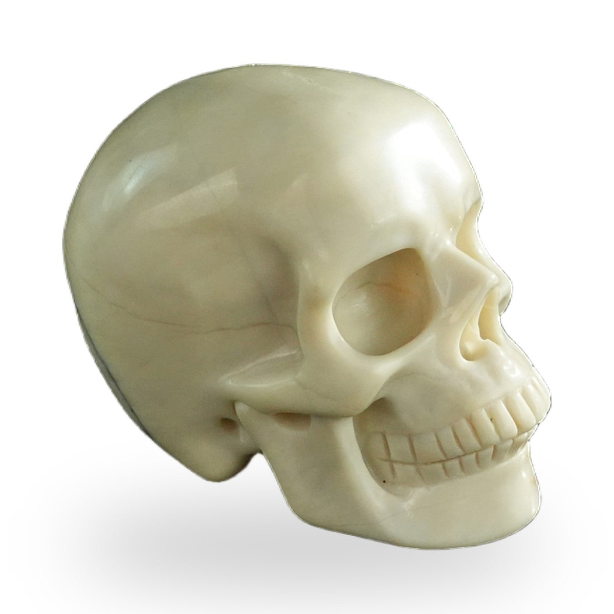 Ivory Jade crystal skull 3" SKH30IJ06 photo 4