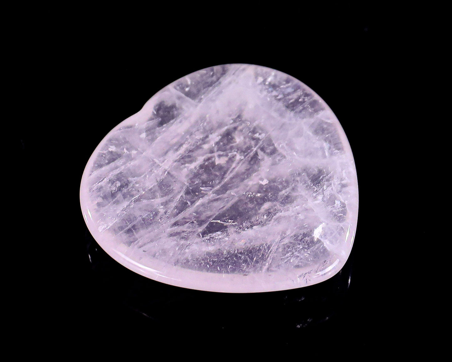Nicedony 1.5" Rose Quartz Hand Carved Crystal Heart Shape Worry Stone,Massage Tool - View 5