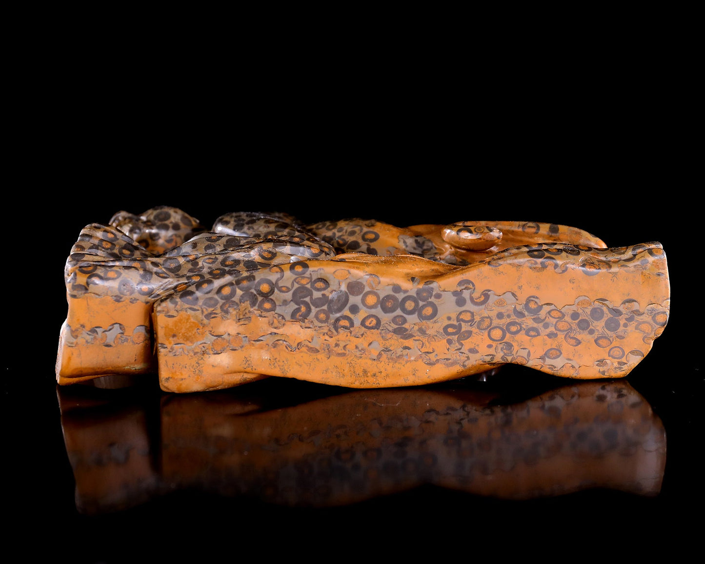Nicedony 10.6" Leopard Skin Agate Hand Carved Crystal Leopard Sculpture - View 10