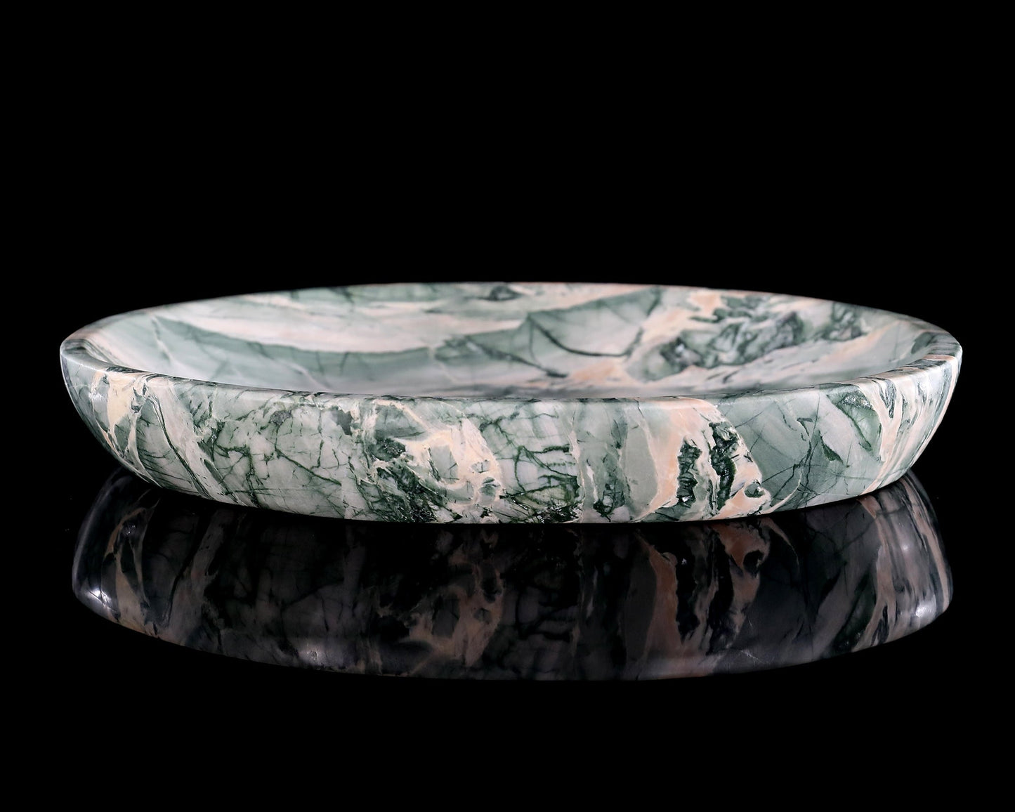 Nicedony 10.8" Jiulong Jade Hand Carved Crystal Food Tray, Fruit Tray - View 8