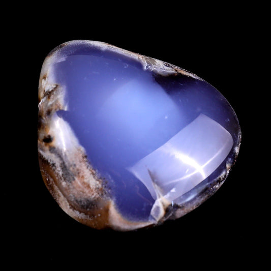 Nicedony 2.2" Blue Chalcedony Hand Carved Crystal Polished Stone