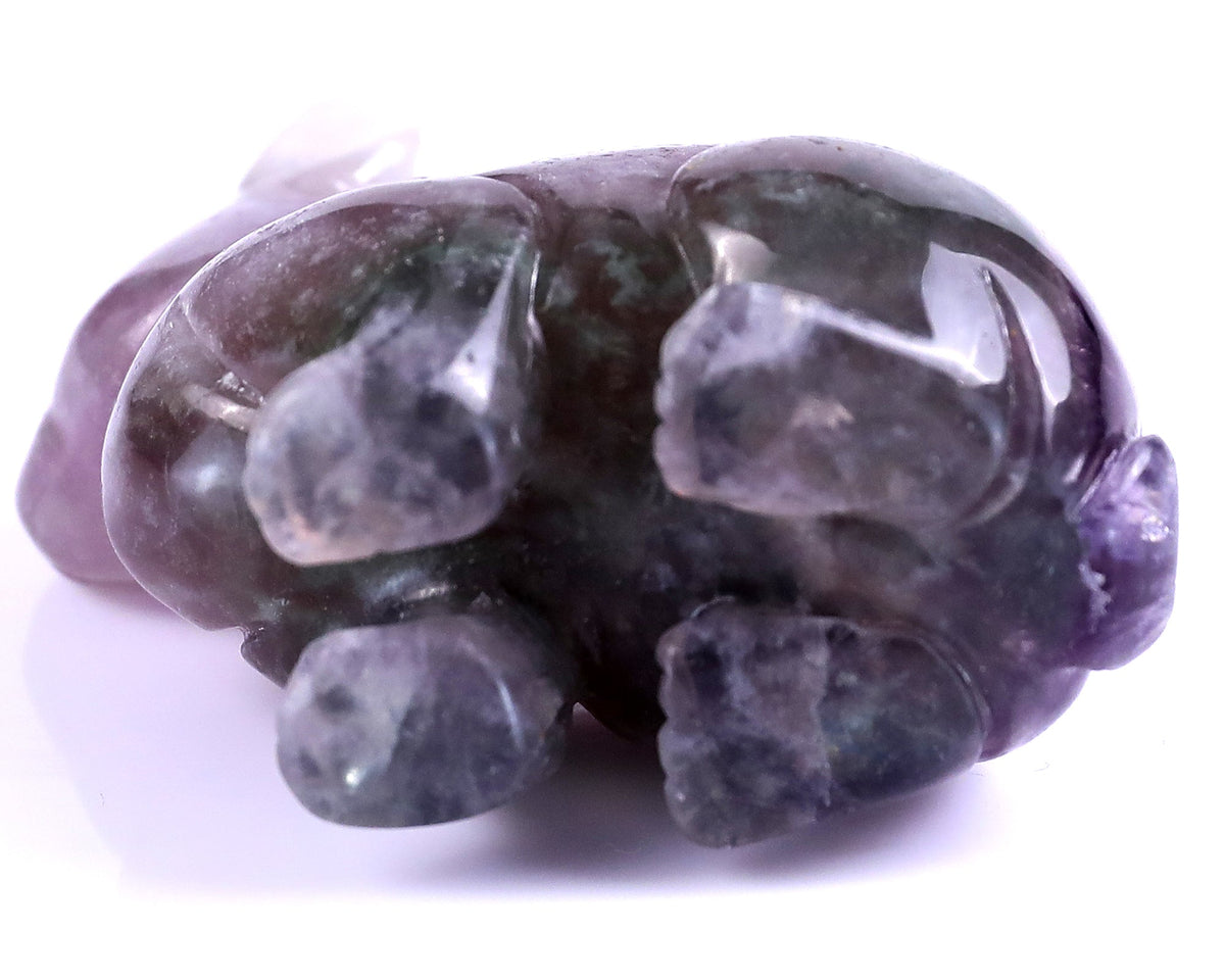 Nicedony 2.2" Fluorite Hand Carved Crystal Rabbit Sculpture (SKU: 3100131) - Photo 8