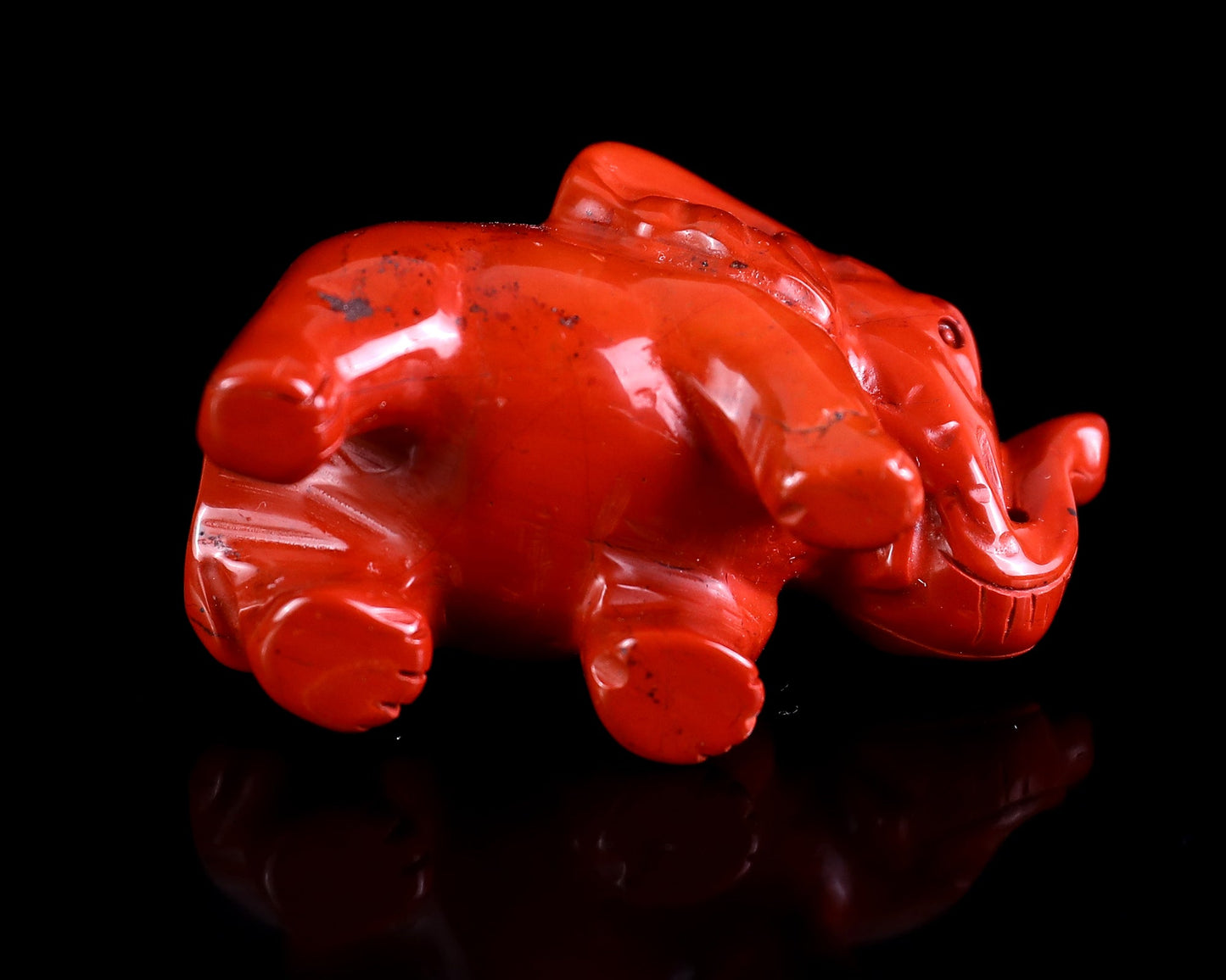 Nicedony 2.4" Red Jasper Hand Carved Crystal Elephant Sculpture - View 42