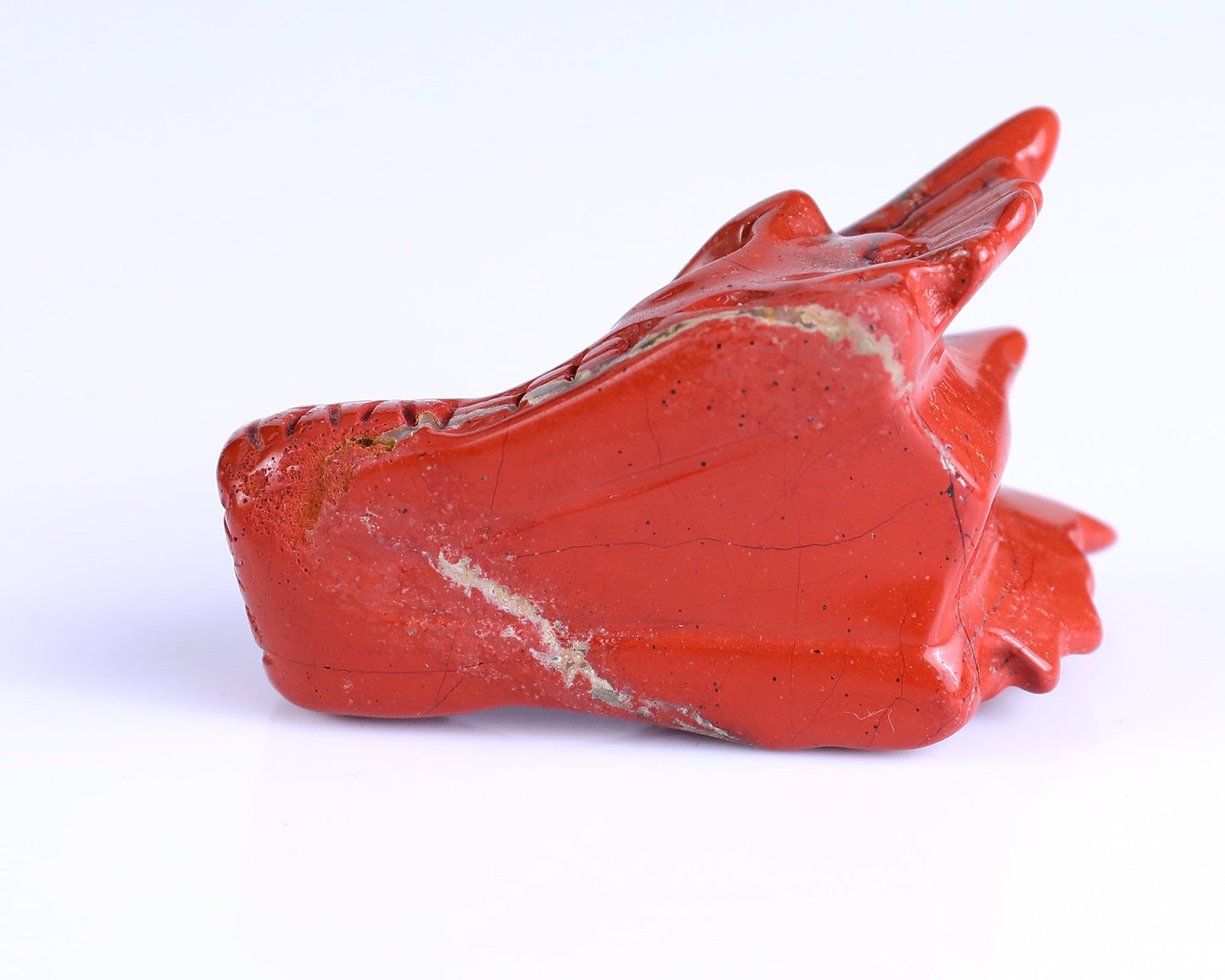 Nicedony 2.5" Red Jasper Hand Carved Crystal Dragon Skull Sculpture (SKU: 3100191) - Photo 9
