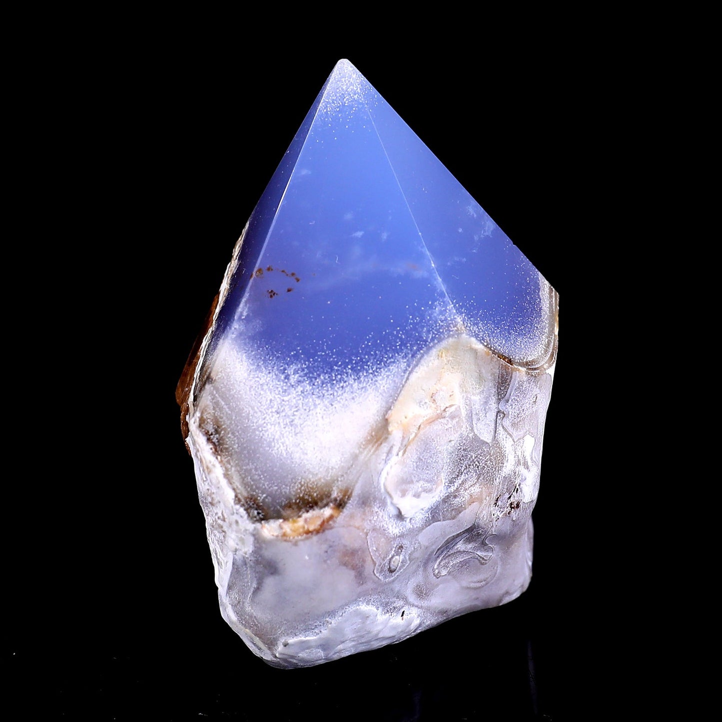Nicedony 2.8" Blue Chalcedony Hand Carved Crystal Polished Point - View 8