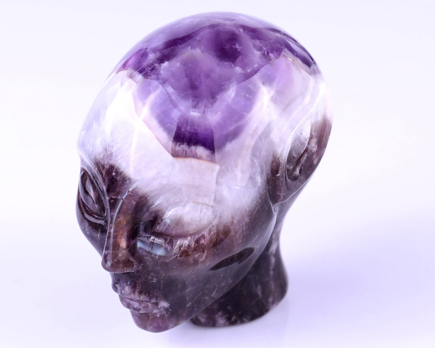 Nicedony 2.9" Dream Amethyst Hand Carved Crystal Elf Alien Sculpture - View 10