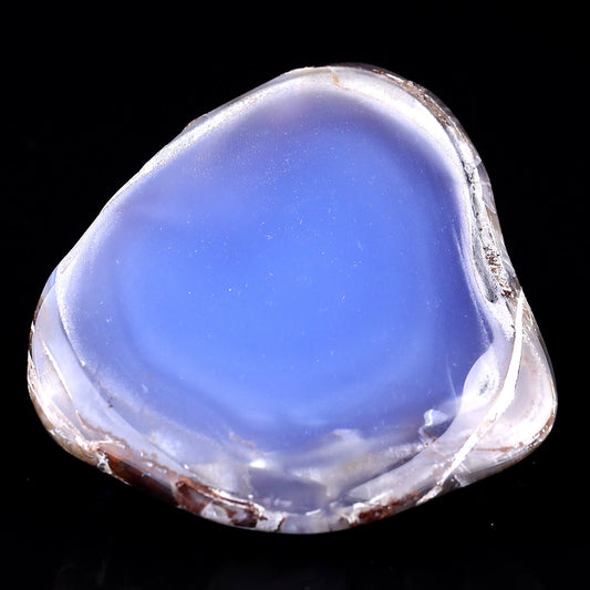 Nicedony 3.0" Blue Chalcedony Hand Carved Crystal Polished Stone - #1100158