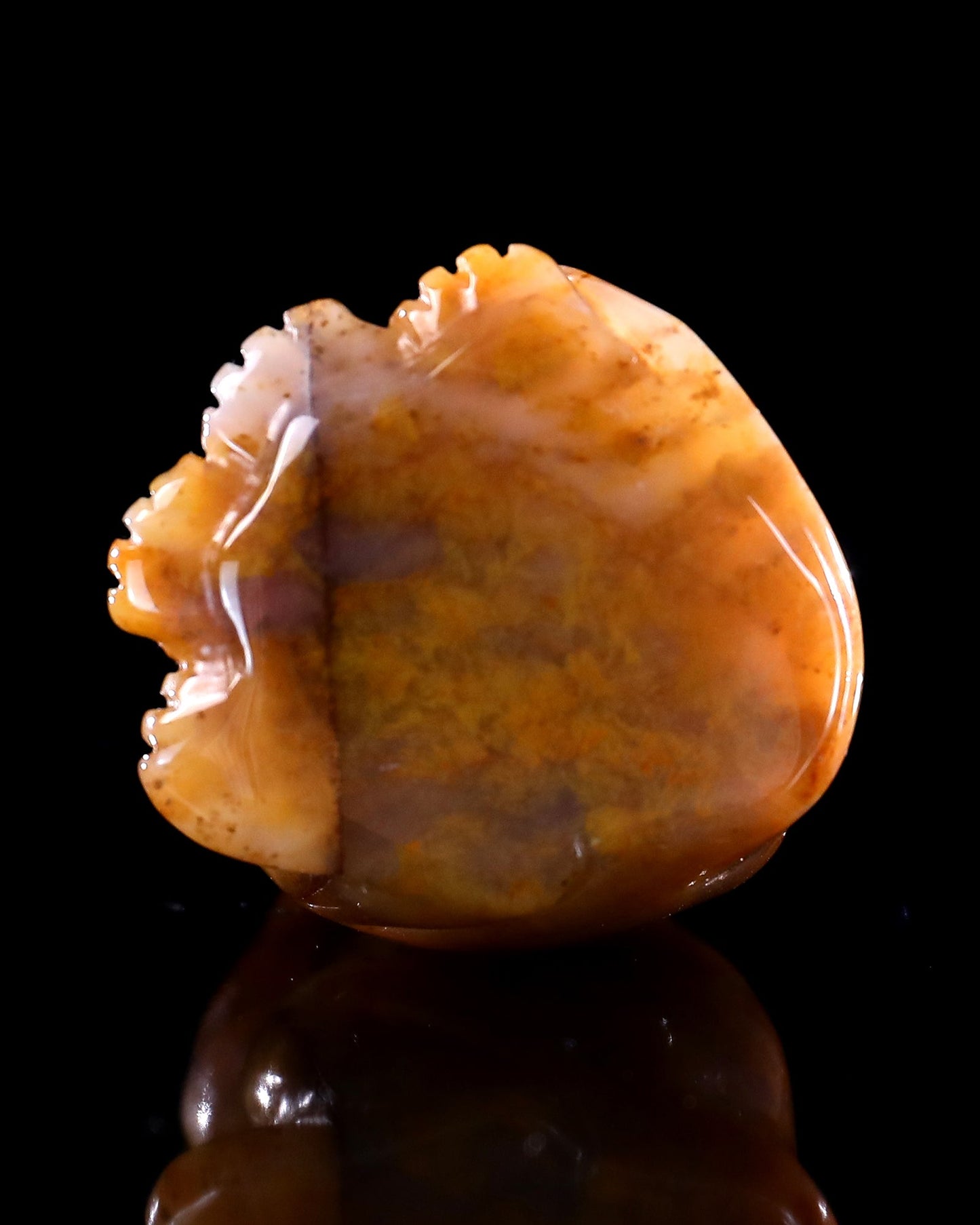 Nicedony 3.0" Chalcedony Hand Carved Crystal Leopard Sculpture - View 7