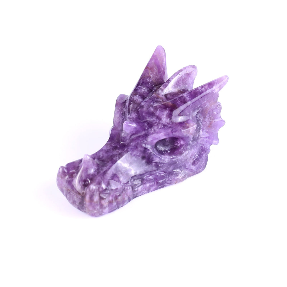Nicedony 3.0" Dream Amethyst Hand Carved Dragon Skull Sculpture (SKU: 3100152) - Photo 9