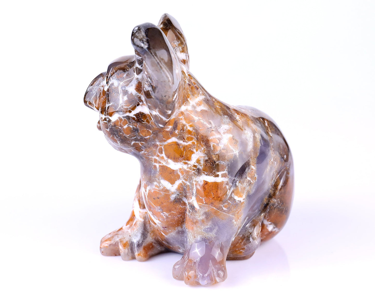 Nicedony 4.9" Chalcedony Hand Carved Crystal Koala Sculpture - View 7