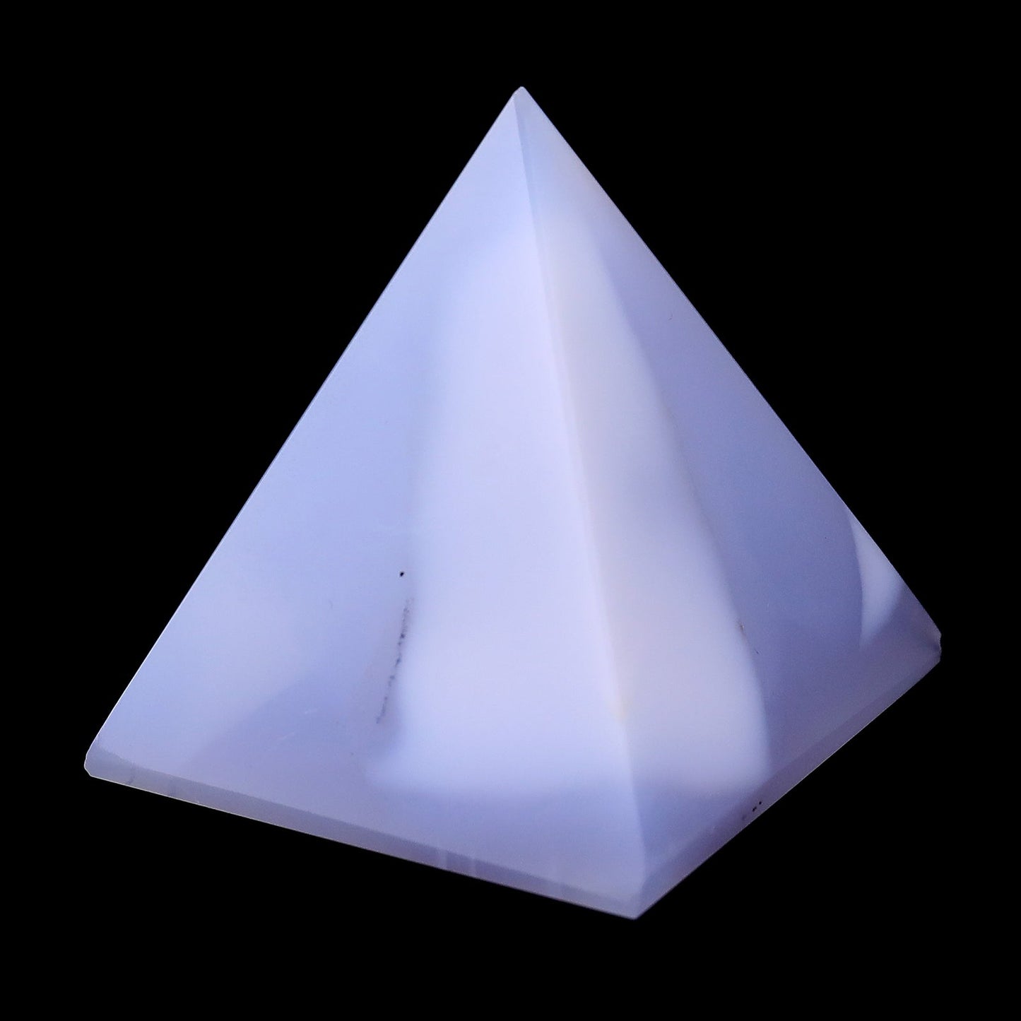 Nicedony 48mm Blue Chalcedony Hand Carved Crystal Pyramid - View 6