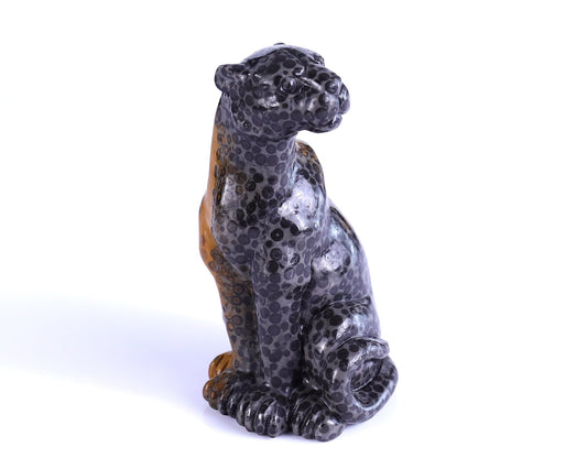 Nicedony 5.0" Leopard Skin Jasper Hand Carved Leopard Sculpture (SKU: 3100175) - Photo 1