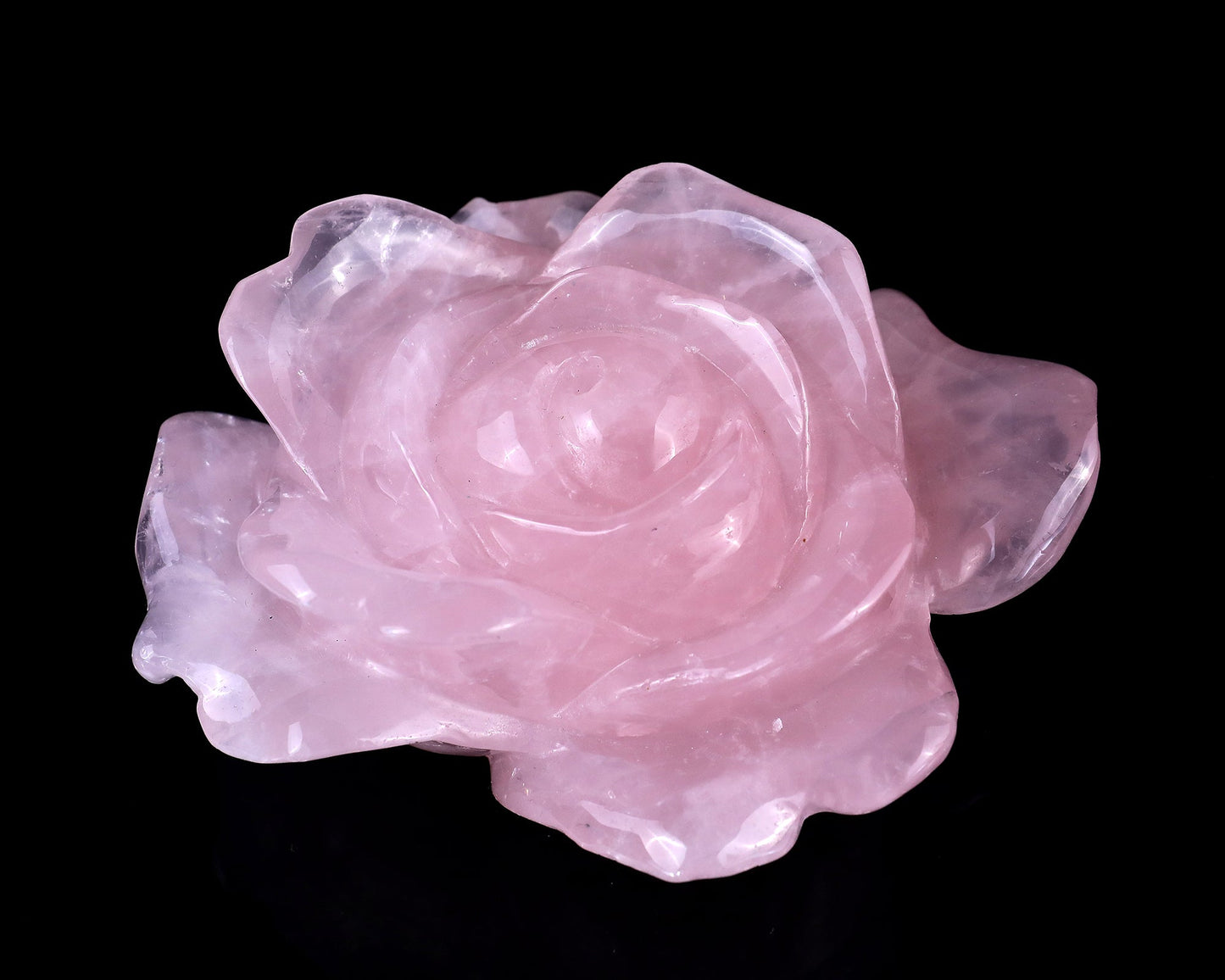 Nicedony 5.2" Rose Quartz Hand Carved Crystal Incense Holder - View 7