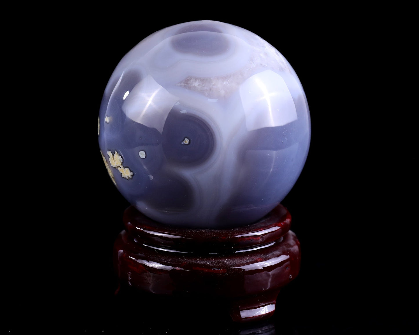 Nicedony 75mm Geode Agate Hand Carved Crystal Sphere - View 7