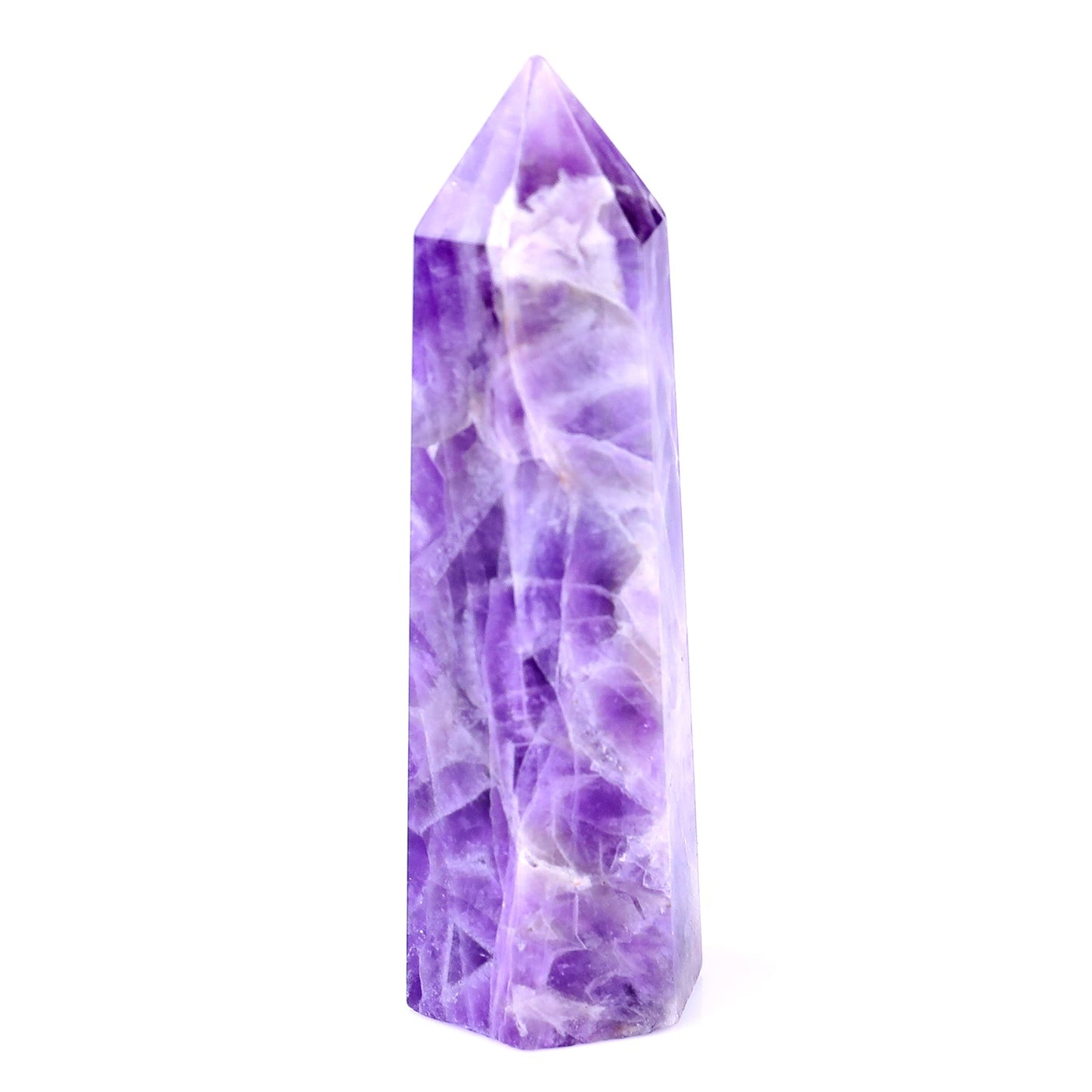 Nicedony 82mm Dream Amethyst Hand Carved Crystal Point - View 5