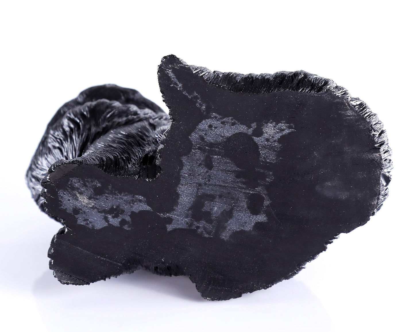 Nicedony 9.4" Black Obsidian Hand Carved Crystal Persian Sculpture - View 8