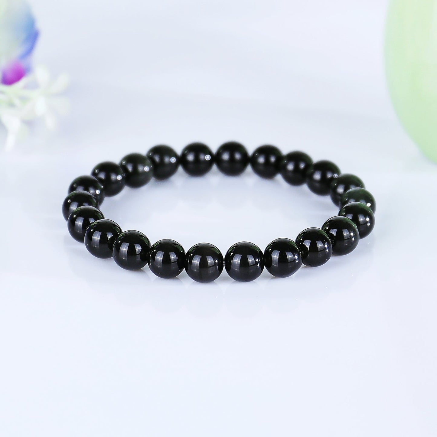 Nicedony Natural Black Onyx Healing Energy Bracelet - View 7