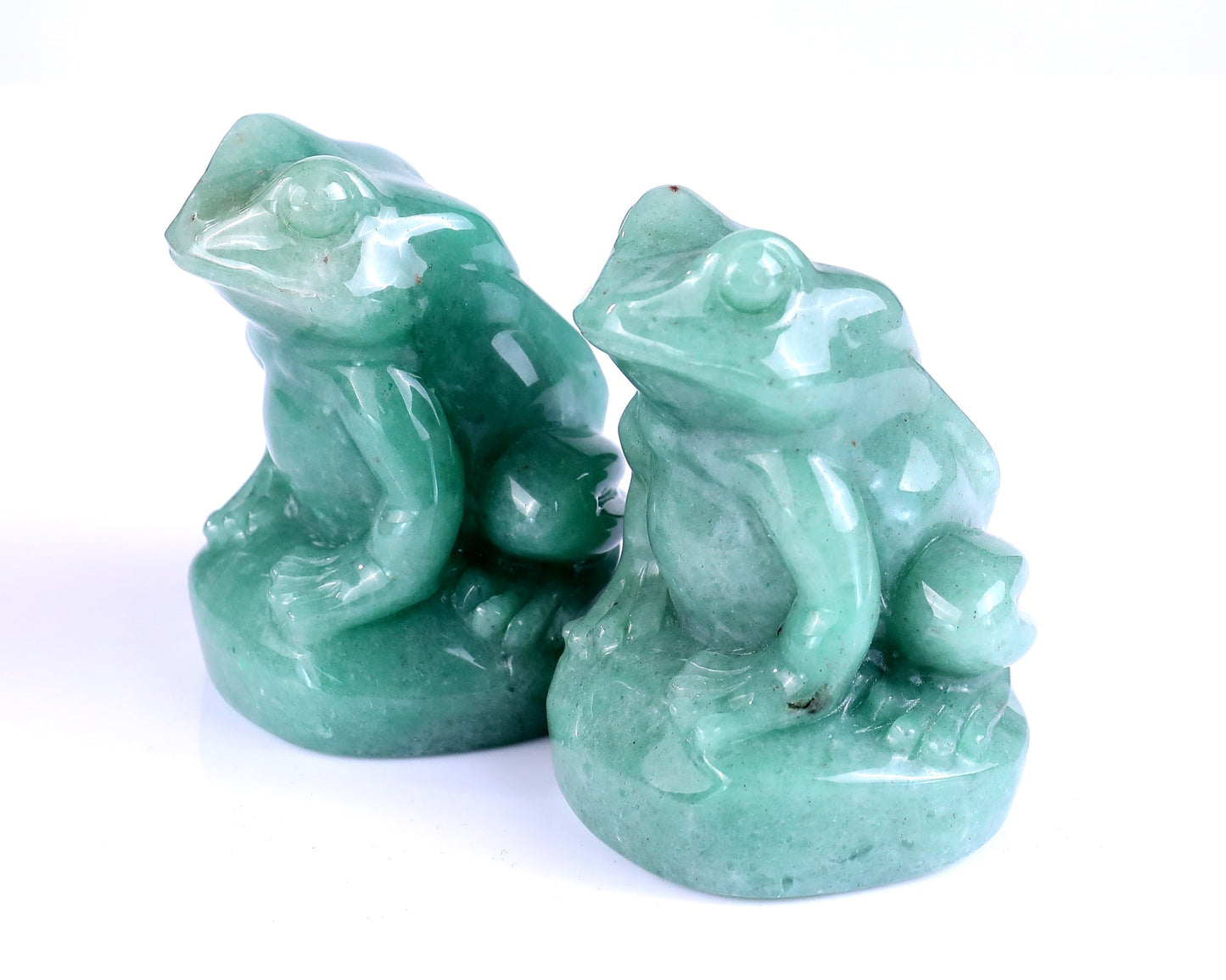 Nicedony Natural Green Aventurine Hand Carved Crystal Frog Sculpture - View 8