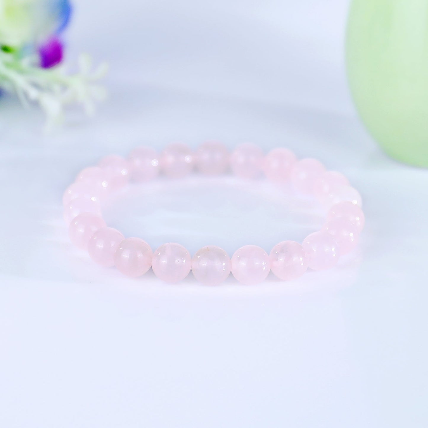 Nicedony Natural Rose Quartz Healing Energy Bracelet - View 7
