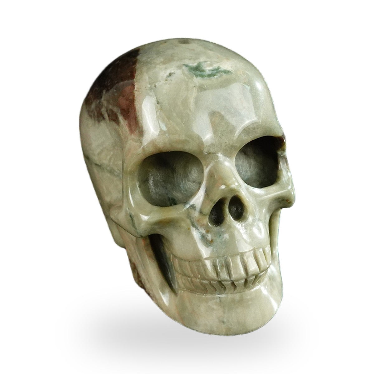Nine Dragon Jade crystal skull 2.2" SKH20HA09 photo 2