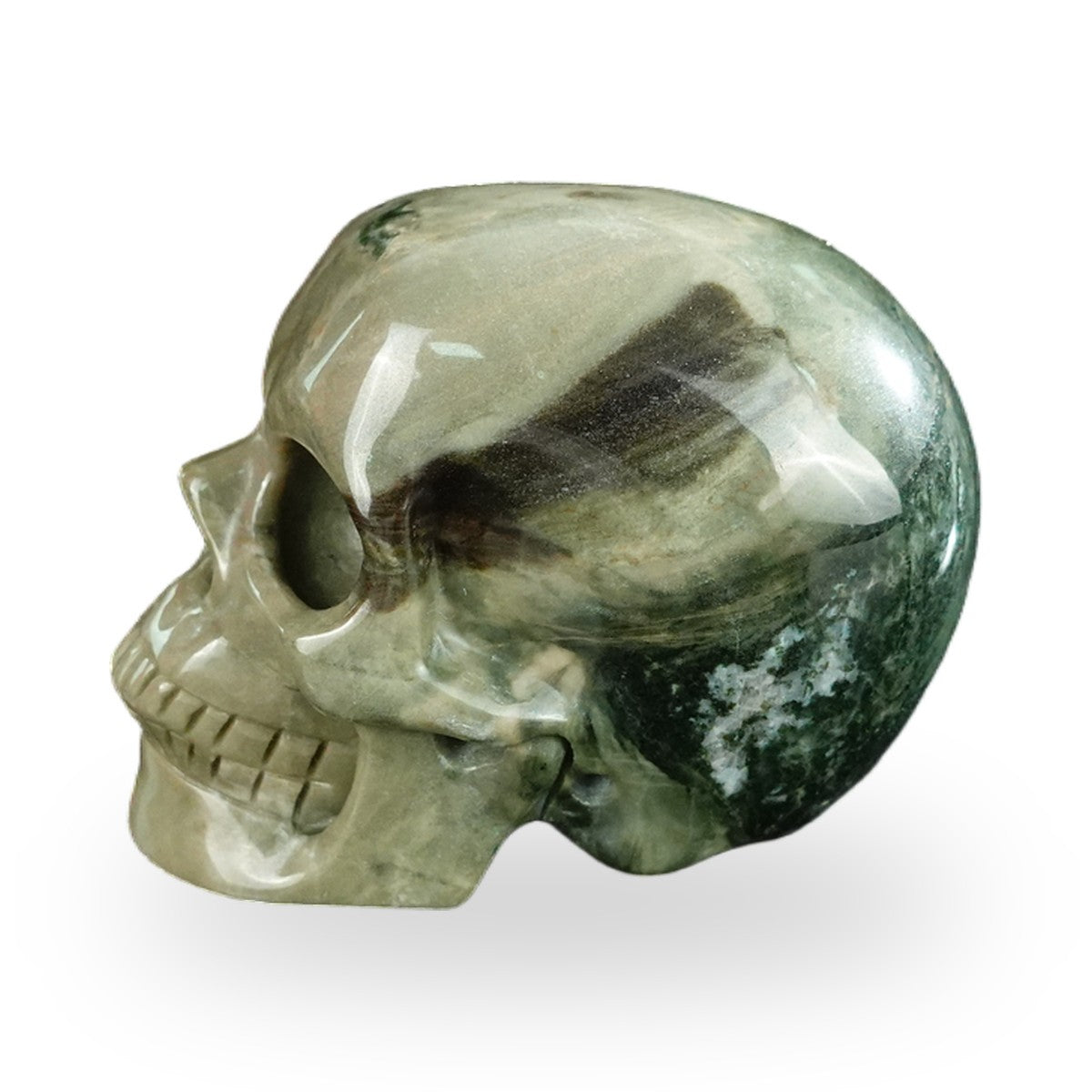 Nine Dragon Jade crystal skull 2.2" SKH20HA09 photo 6