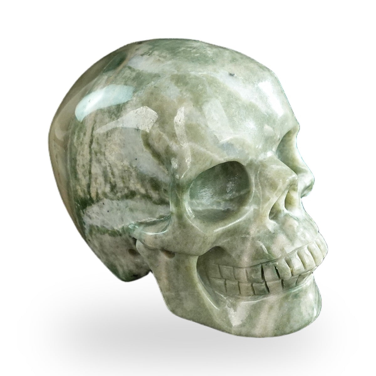Nine Dragon Jade crystal skull 3" SKH30HA03 photo 4