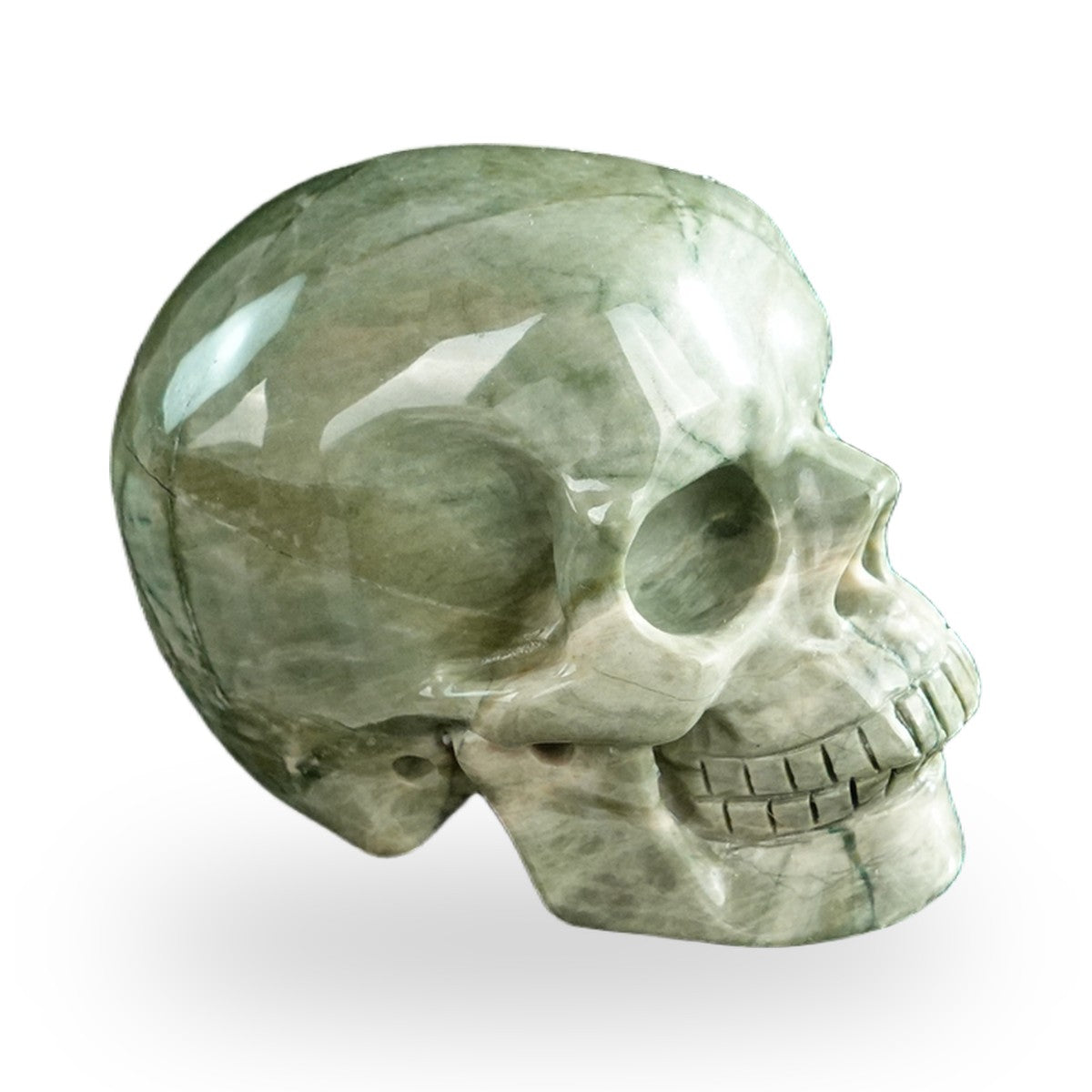 Nine Dragon Jade crystal skull 3" SKH30HA05 photo 4