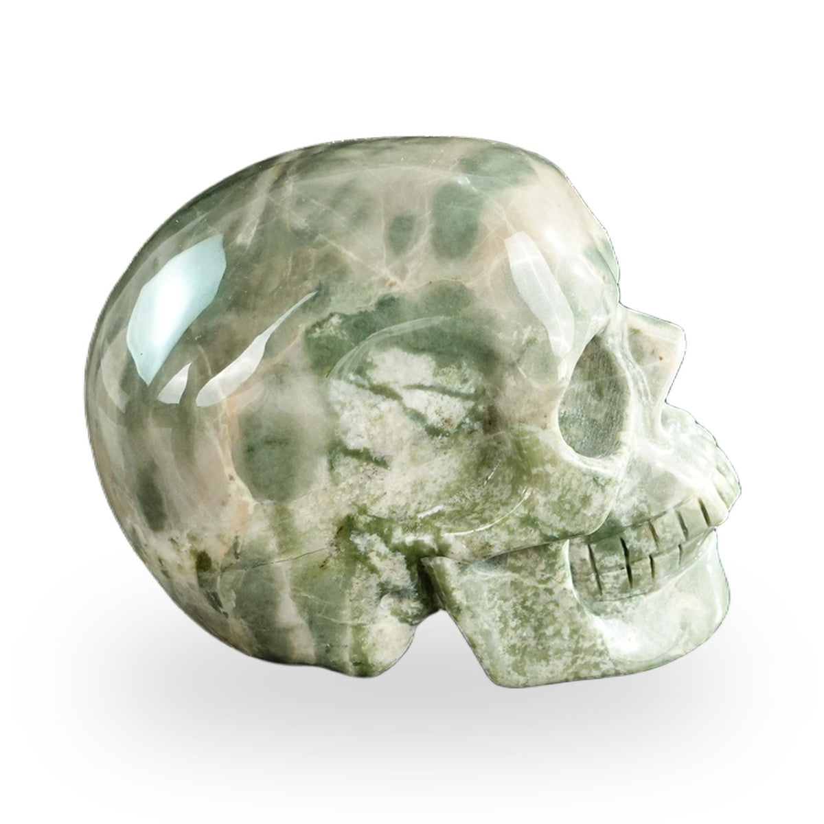 Nine Dragon Jade crystal skull 3" SKH30HA09 photo 5