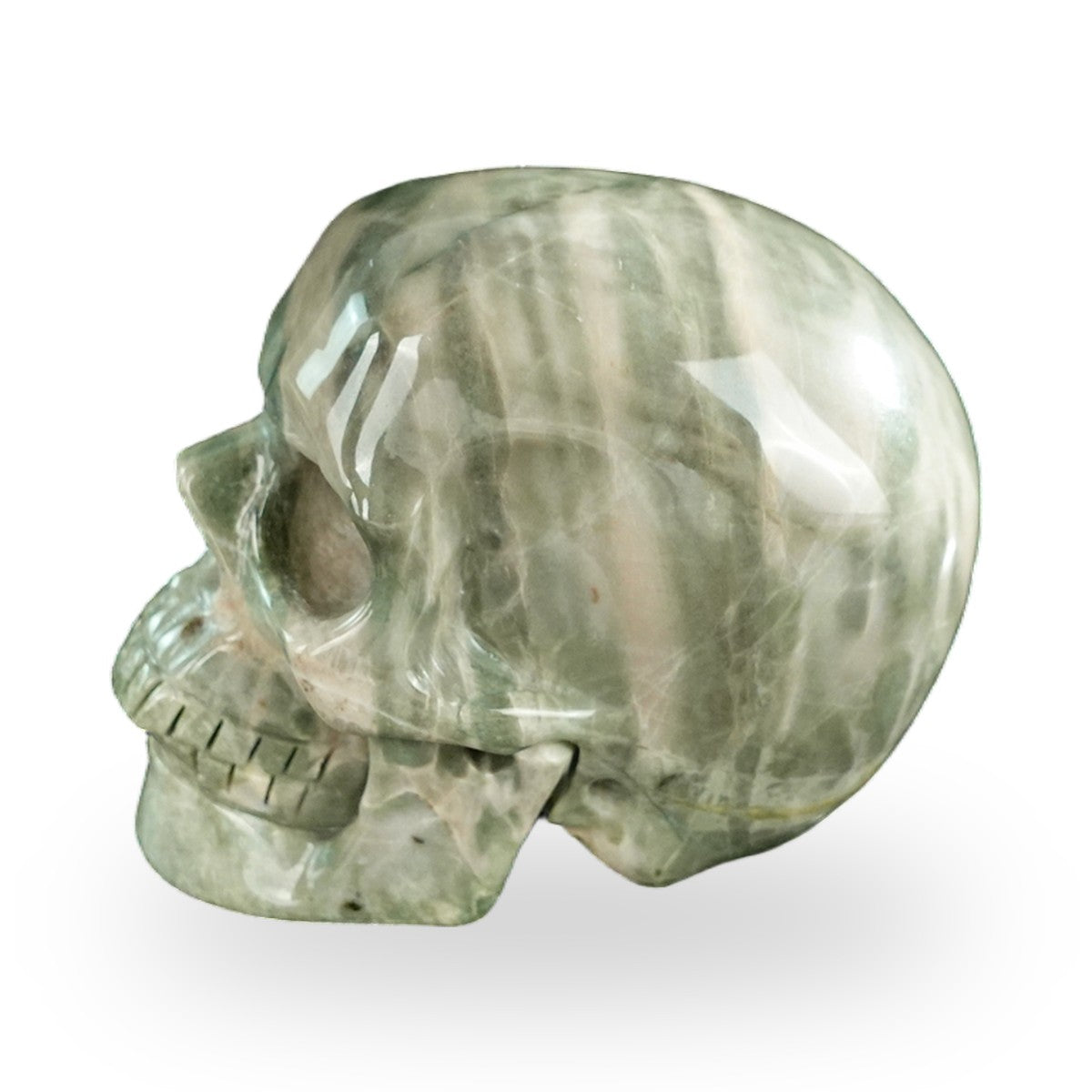 Nine Dragon Jade crystal skull 3" SKH30HA09 photo 6