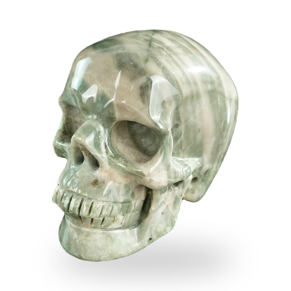 Nine Dragon Jade crystal skull 3" SKH30HA09 photo 8