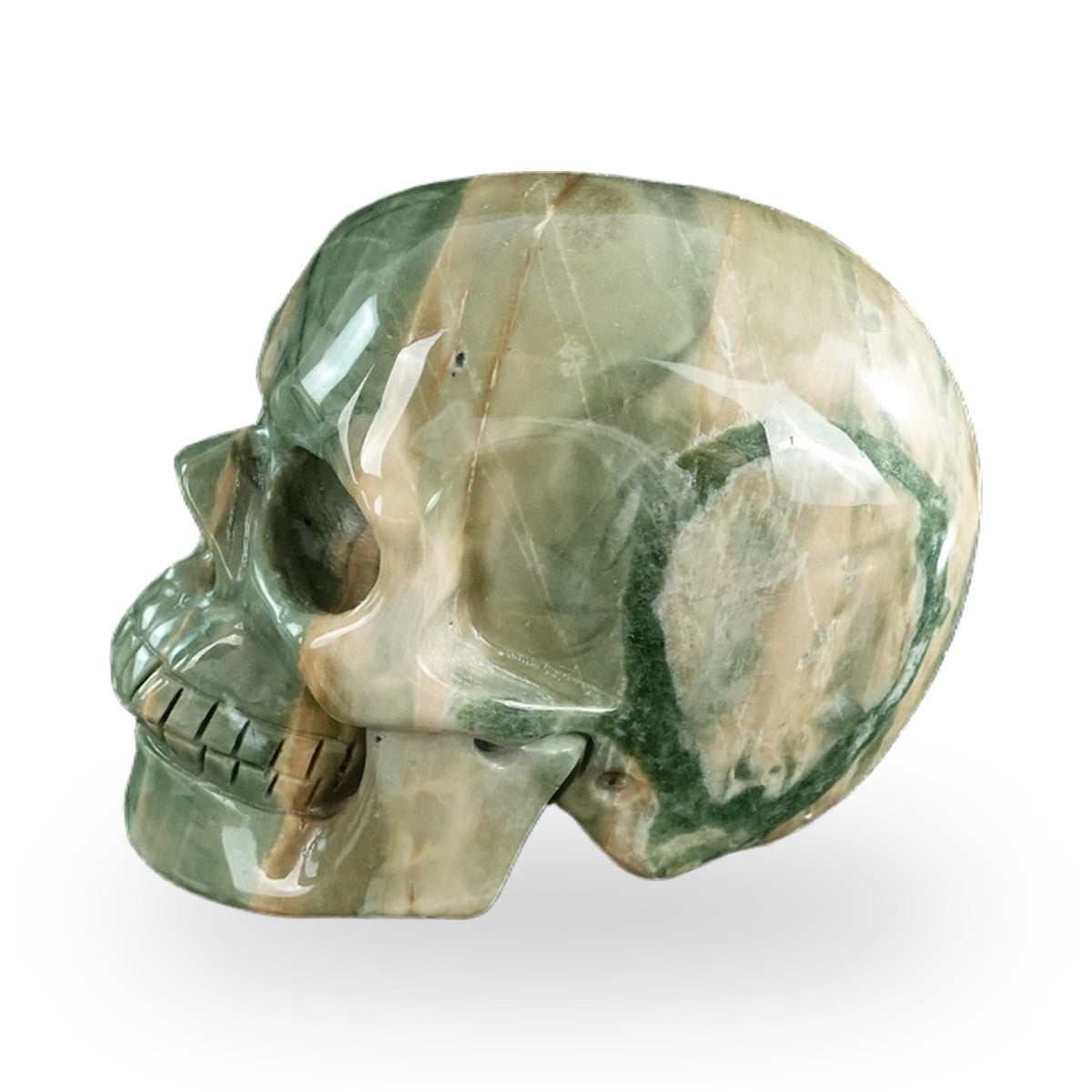 Nine Dragon Jade crystal skull 3" SKH30HA11 photo 7
