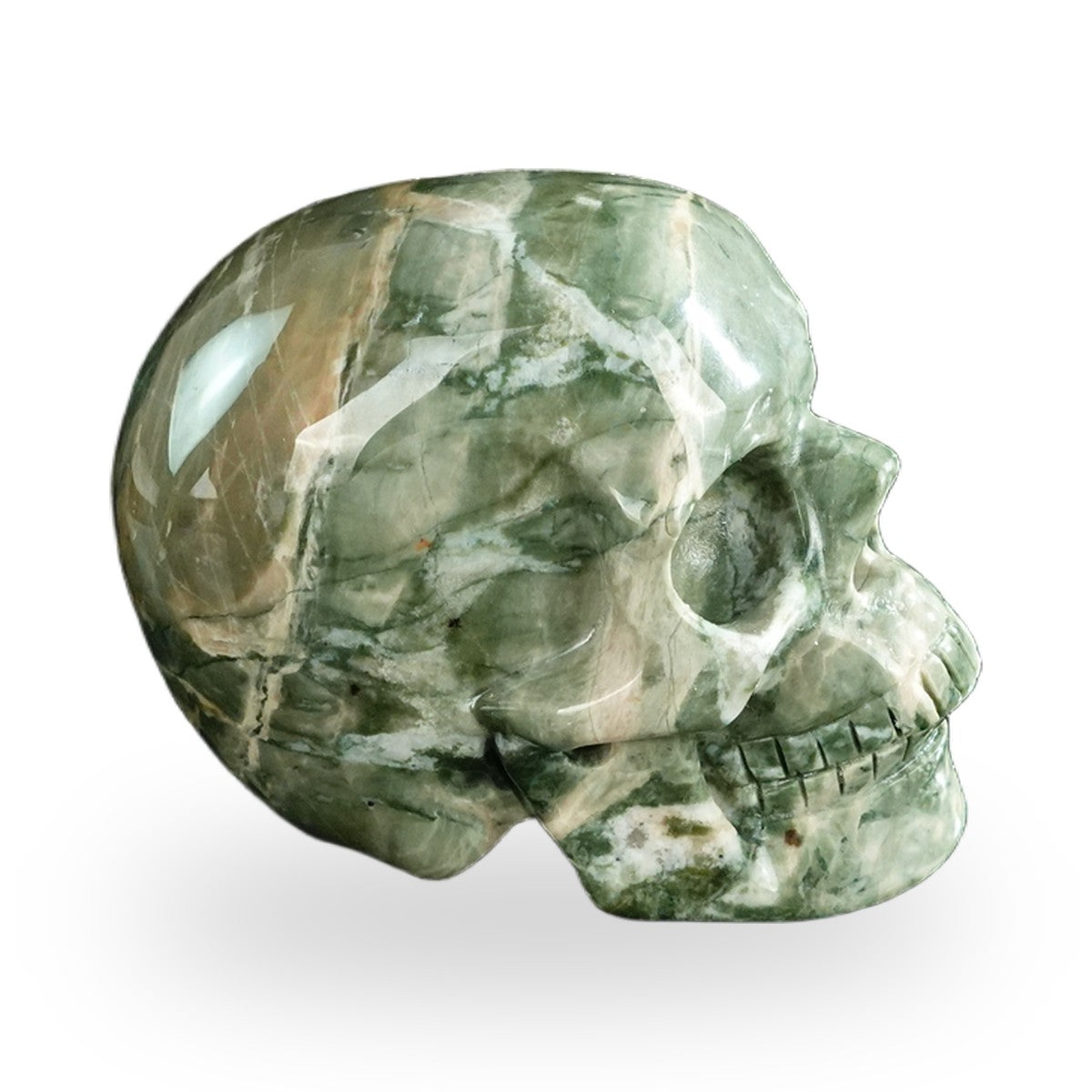 Nine Dragon Jade crystal skull 3" SKH30HA15 photo 5