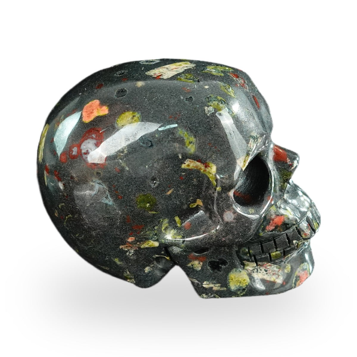 Plum Blossom Jade crystal skull 2.2" SKH20PB02 photo 3