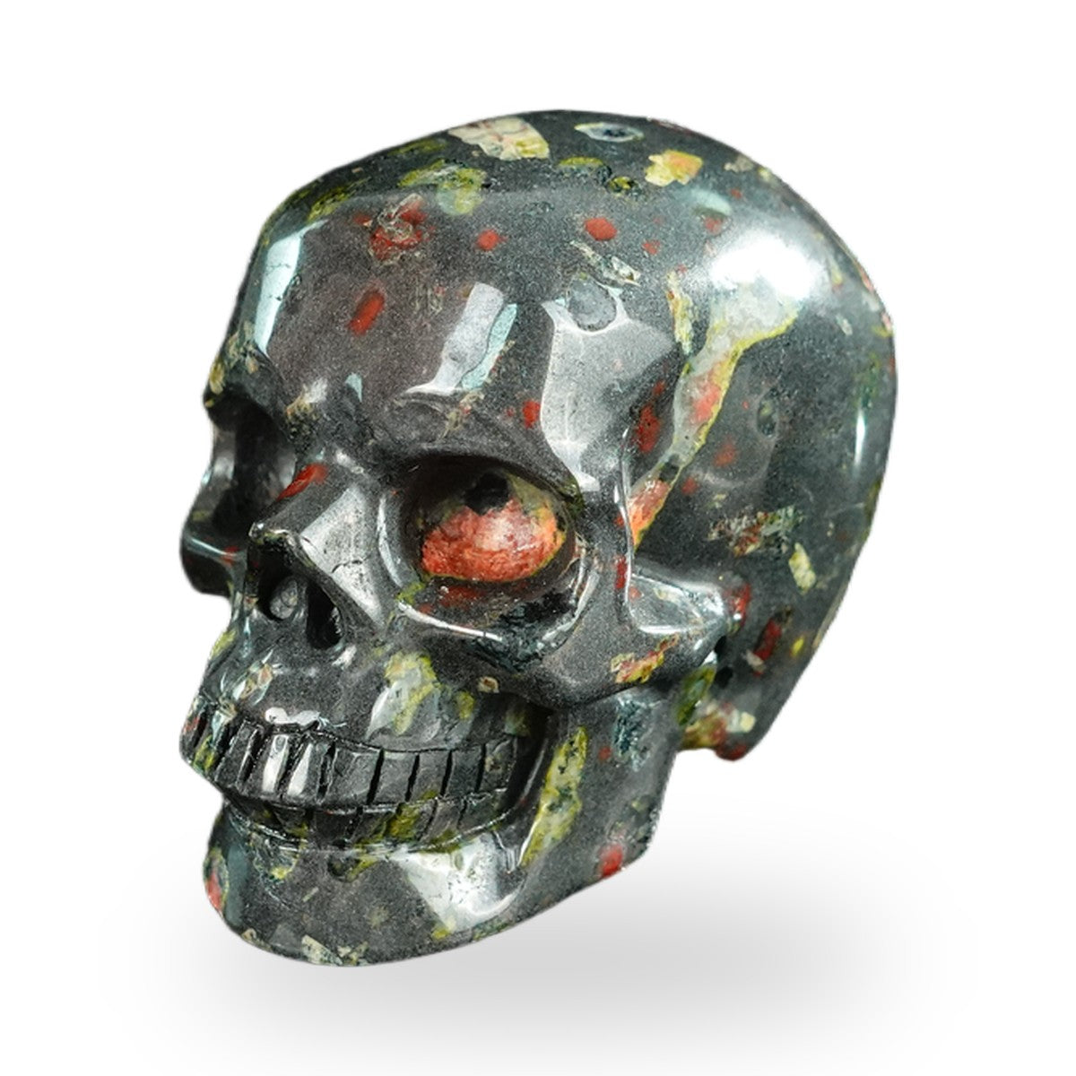 Plum Blossom Jade crystal skull 2.2" SKH20PB02 photo 6