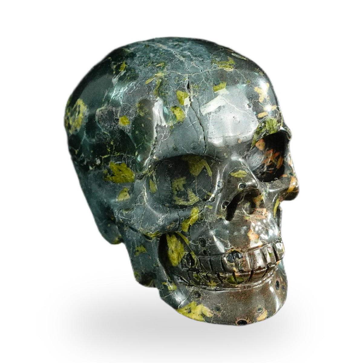 Plum Blossom Jade crystal skull 2.2" SKH20PB05 photo 2