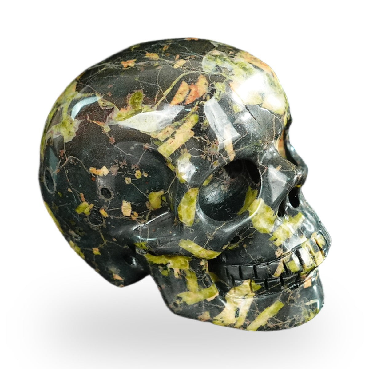Plum Blossom Jade crystal skull 2.2" SKH20PB07 photo 3