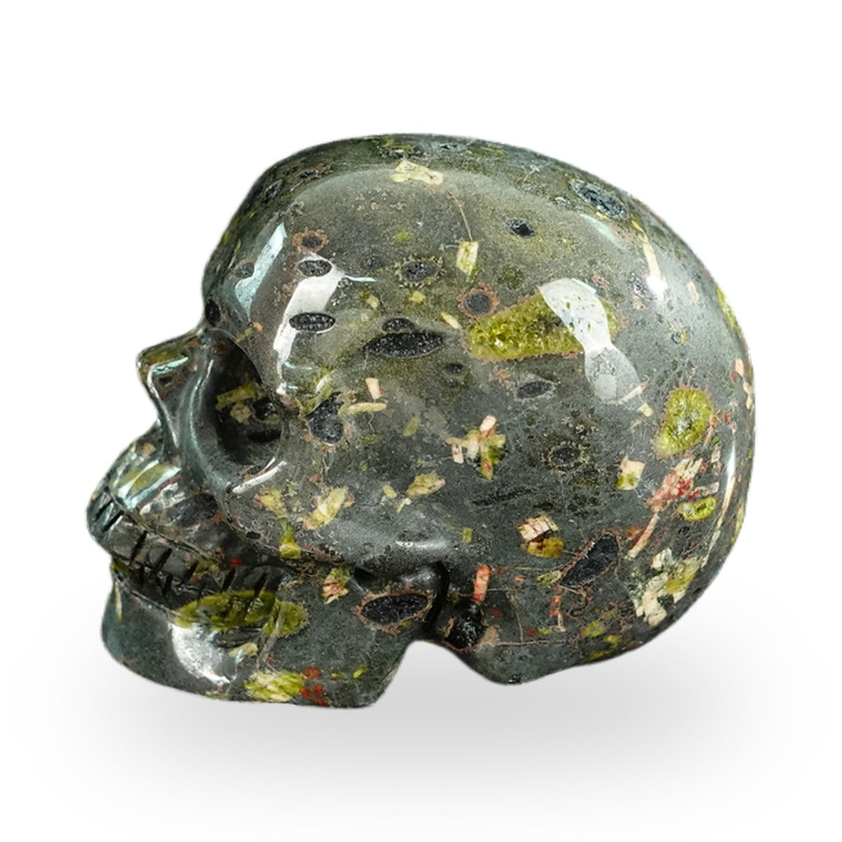 Plum Blossom Jade crystal skull 2.2" SKH20PB08 photo 6