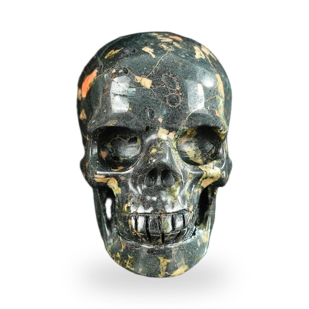 Plum Blossom Jade crystal skull 2.2" SKH20PB09 photo 1