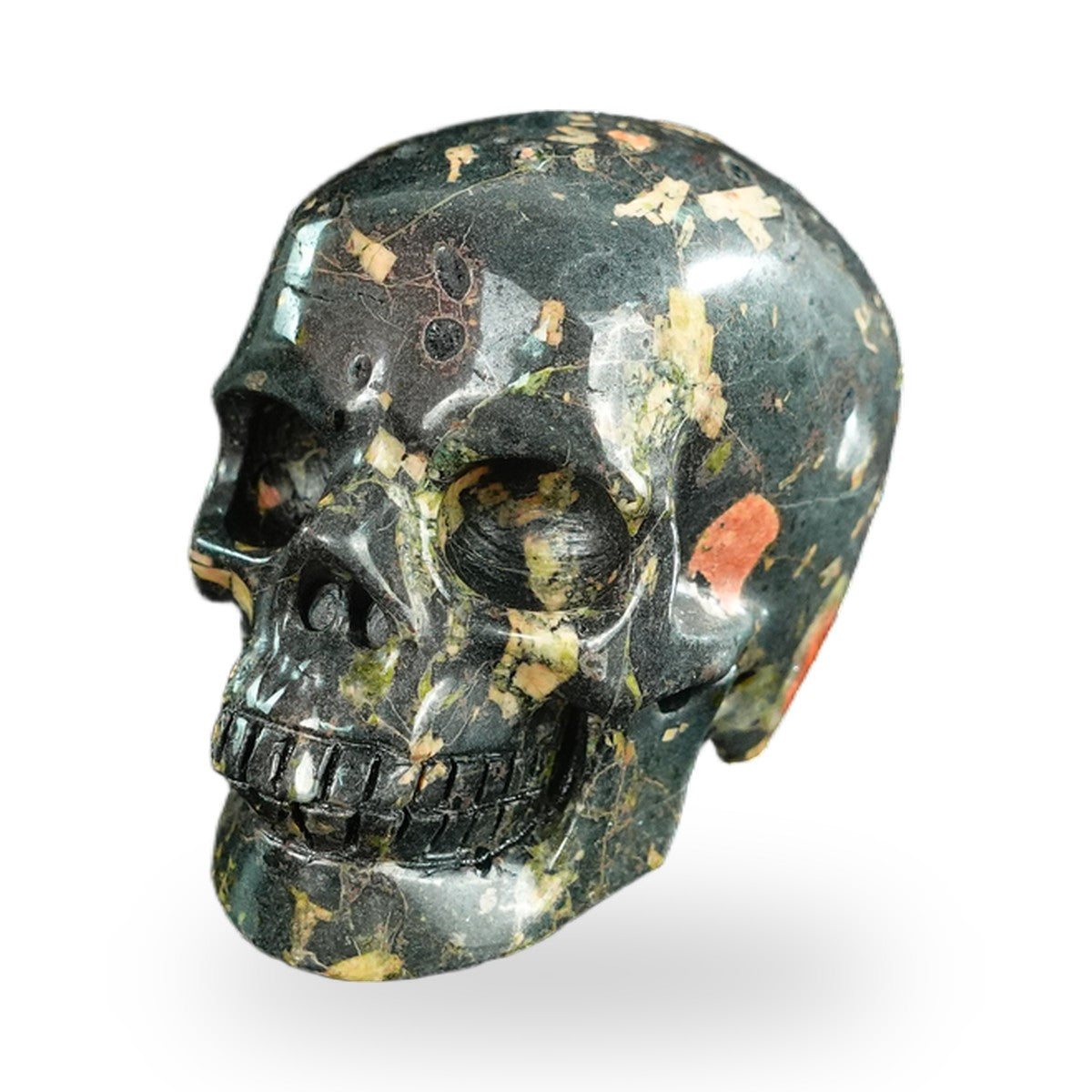 Plum Blossom Jade crystal skull 2.2" SKH20PB09 photo 6