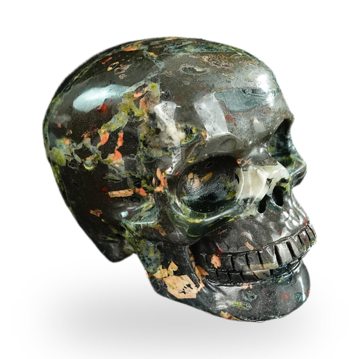 Plum Blossom Jade crystal skull 2.2" SKH20PB11 photo 3