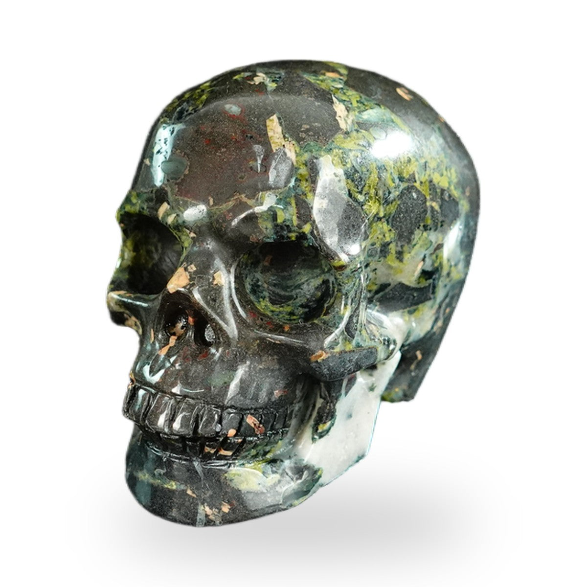 Plum Blossom Jade crystal skull 2.2" SKH20PB12 photo 5