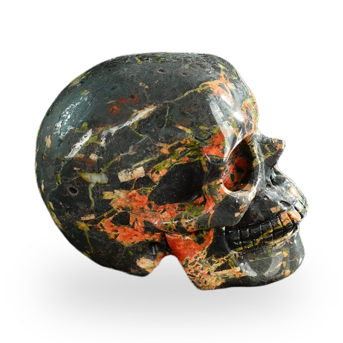Plum Blossom Jade crystal skull 3" SKH30PB03 photo 4