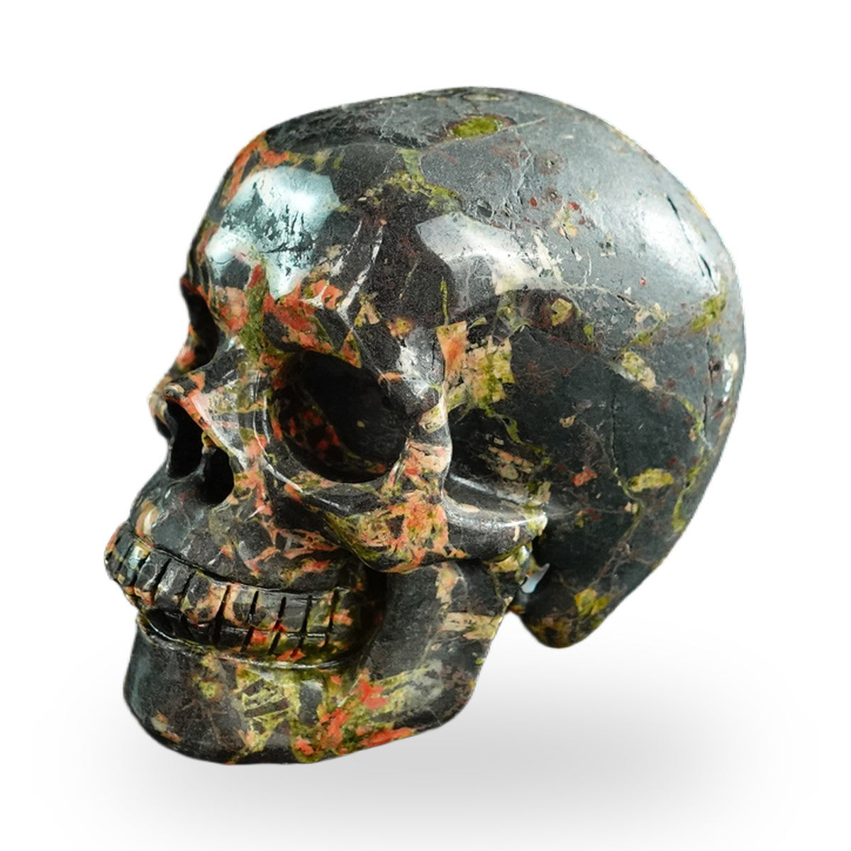 Plum Blossom Jade crystal skull 3" SKH30PB03 photo 6