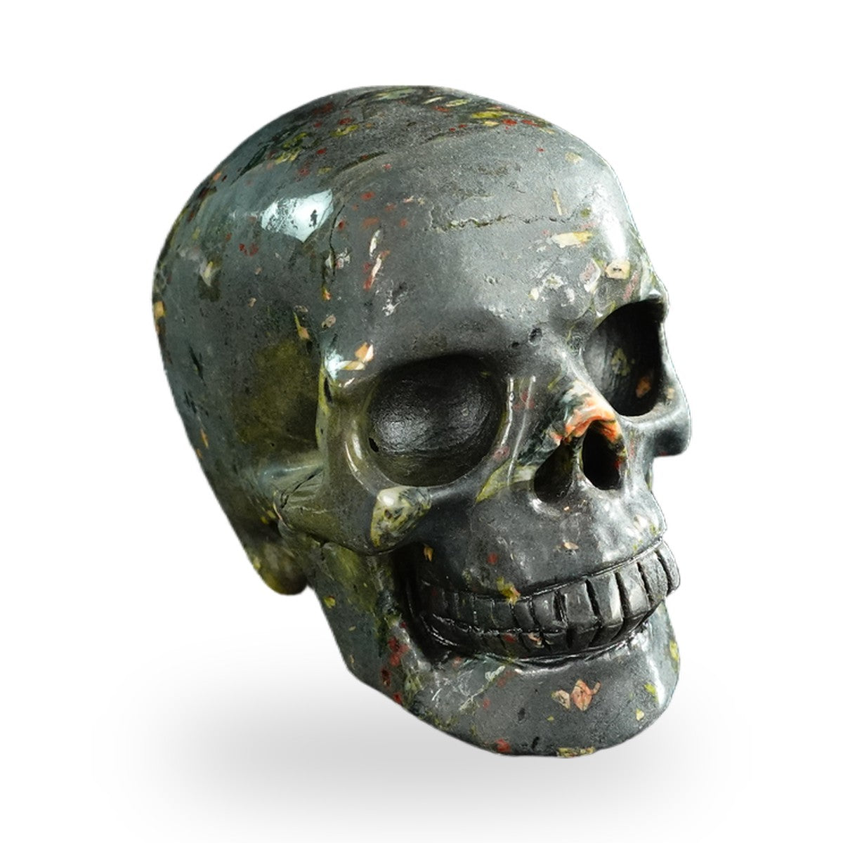 Plum Blossom Jade crystal skull 3" SKH30PB04 photo 2