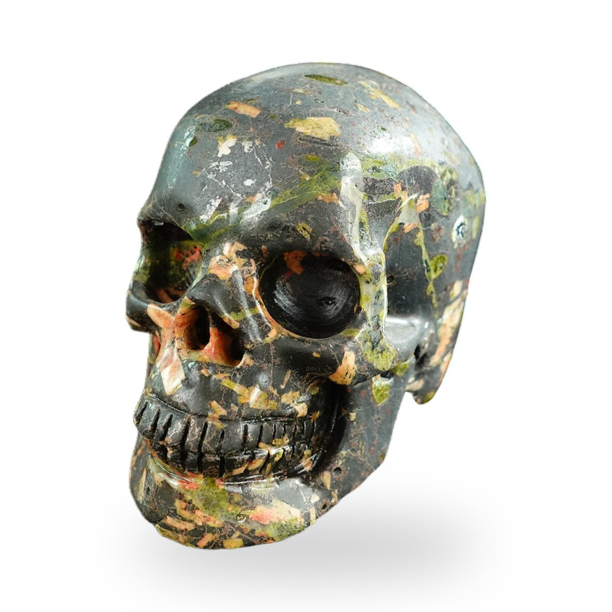 Plum Blossom Jade crystal skull 3" SKH30PB05 photo 7