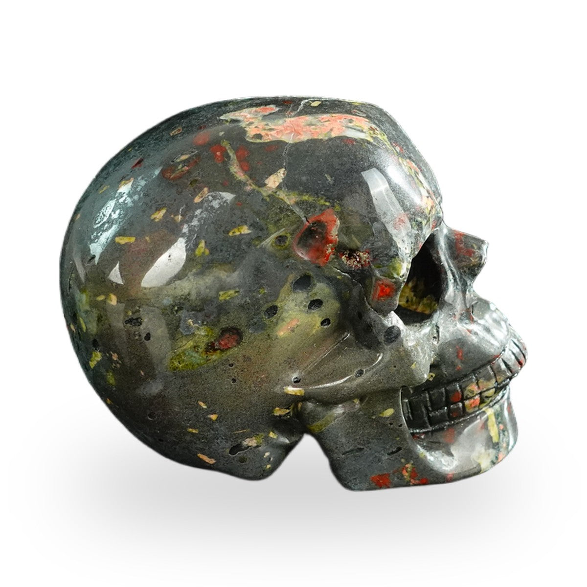 Plum Blossom Jade crystal skull 3" SKH30PB07 photo 5